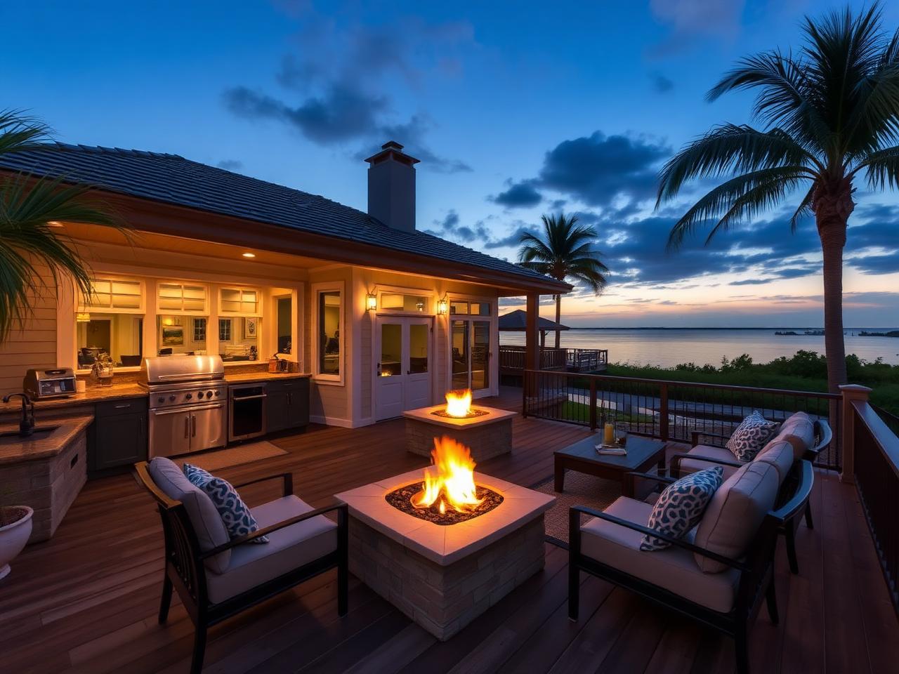 Outdoor living deck
